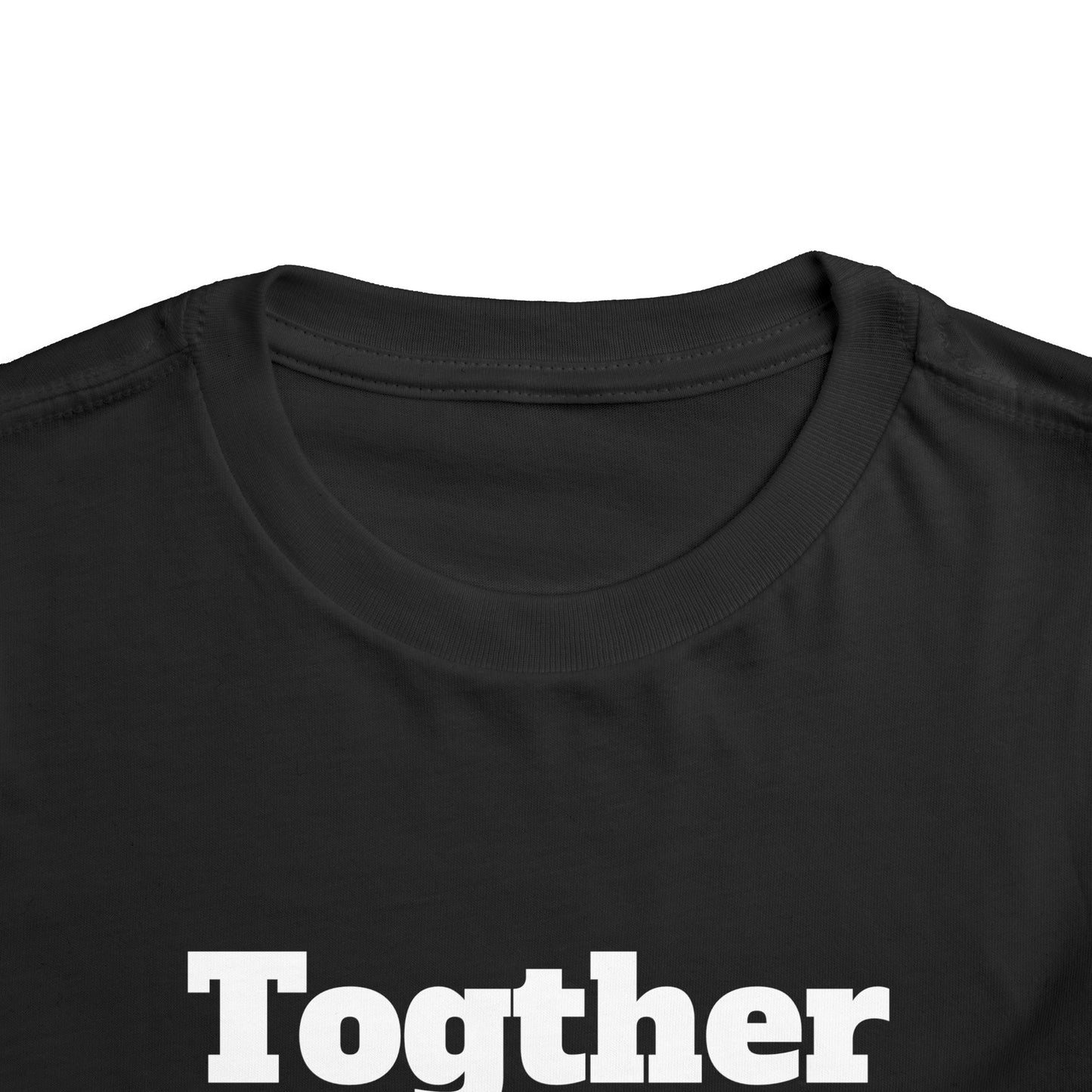 Toddler Tee — 'Together' Wolves Hug Design