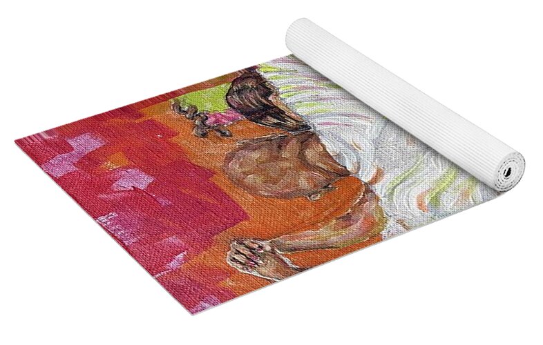 Couple Dancing with Rainbow Backdrop - Yoga Mat
