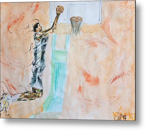 Victor Alien Wembanyama San Antonio Spurs - Metal Print