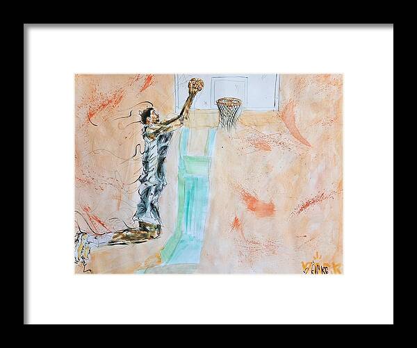 Victor Alien Wembanyama San Antonio Spurs - Framed Print