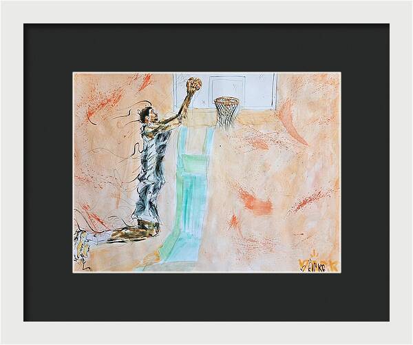 Victor Alien Wembanyama San Antonio Spurs - Framed Print