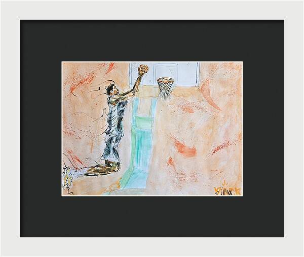 Victor Alien Wembanyama San Antonio Spurs - Framed Print