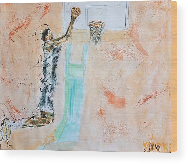 Victor Alien Wembanyama San Antonio Spurs - Wood Print
