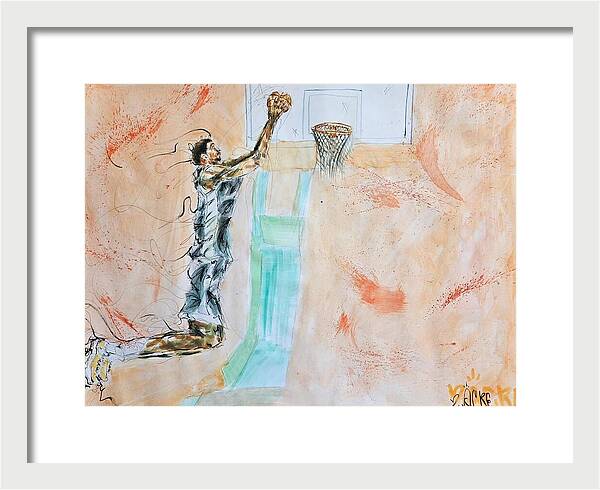 Victor Alien Wembanyama San Antonio Spurs - Framed Print