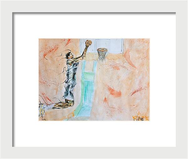 Victor Alien Wembanyama San Antonio Spurs - Framed Print