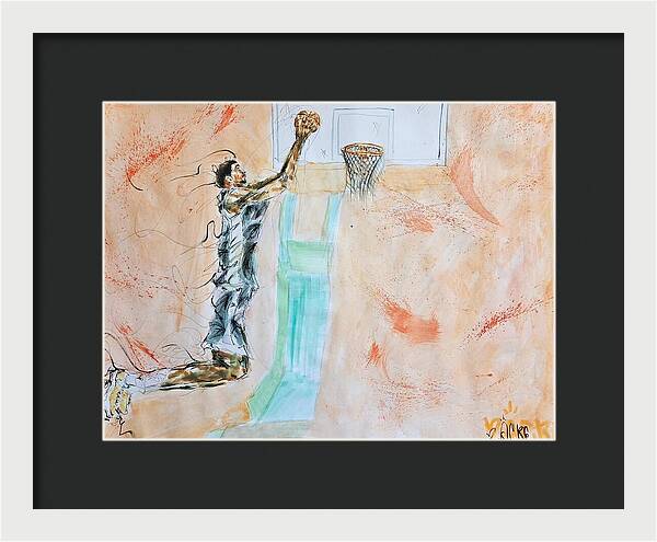 Victor Alien Wembanyama San Antonio Spurs - Framed Print