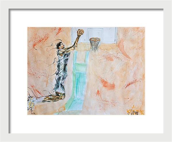 Victor Alien Wembanyama San Antonio Spurs - Framed Print
