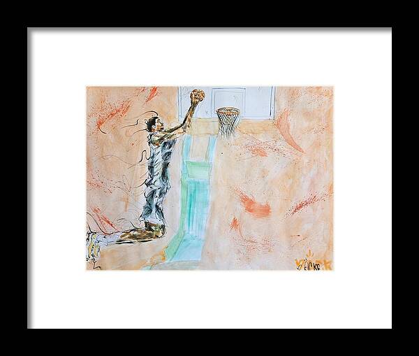 Victor Alien Wembanyama San Antonio Spurs - Framed Print