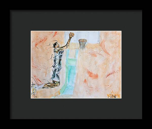 Victor Alien Wembanyama San Antonio Spurs - Framed Print
