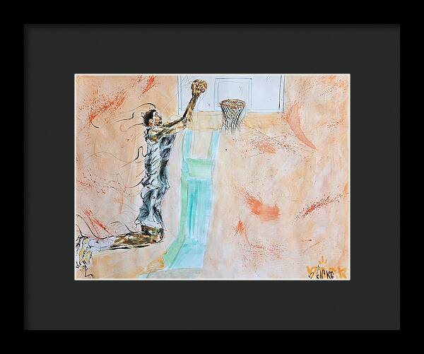 Victor Alien Wembanyama San Antonio Spurs - Framed Print