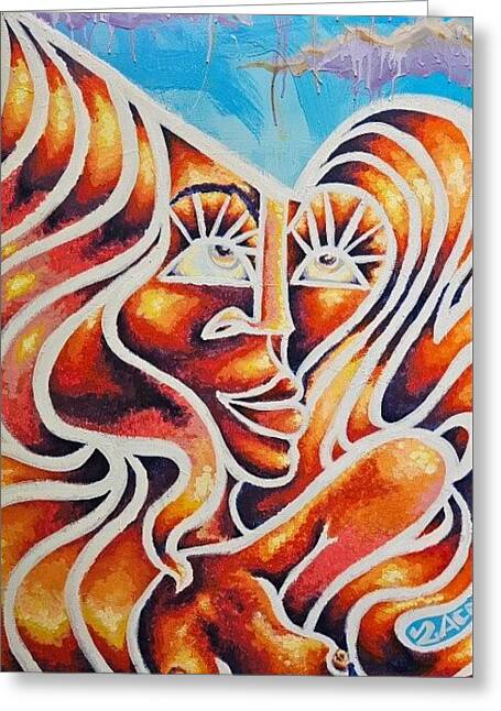 Sunset Angelique - Greeting Card